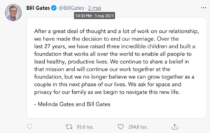 Oświadczenie Billa Gatesa o rozwodzie